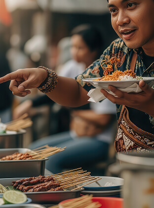 Indonesian street food culture