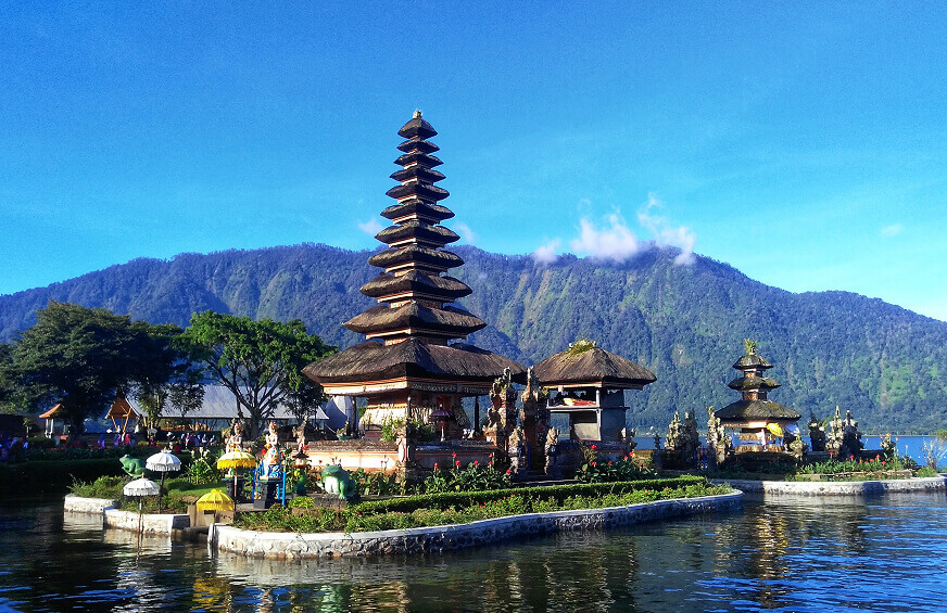 Bali temple courtyard