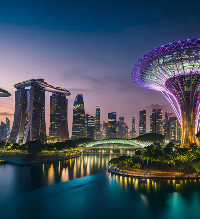 Singapore skyline destination