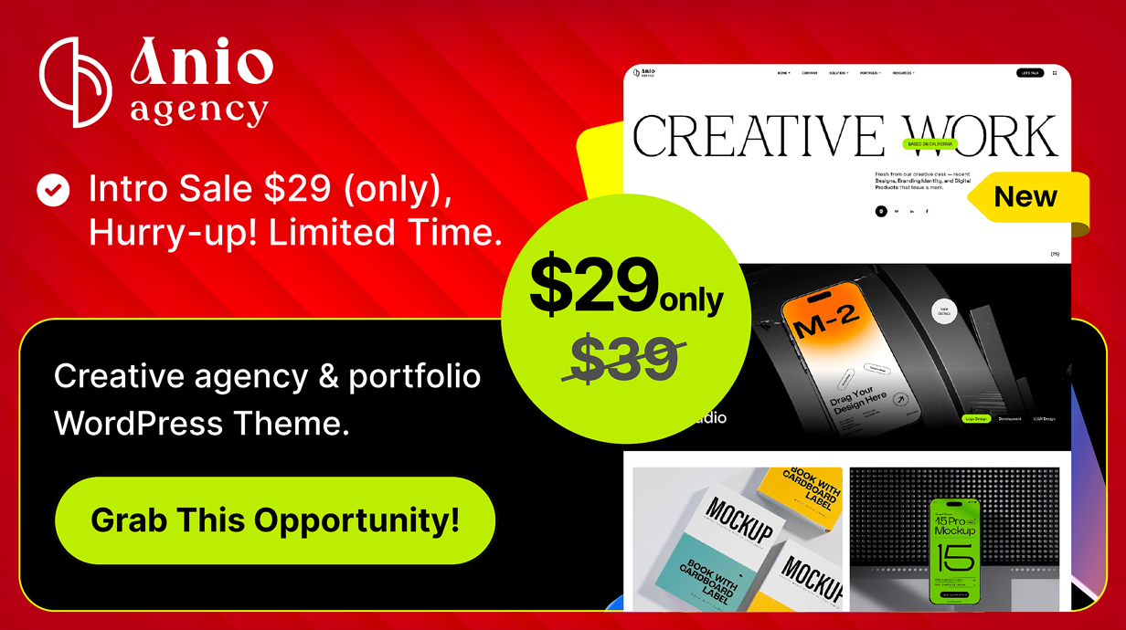 Anio – AI SaaS Startup & Creative Agency WordPress Theme