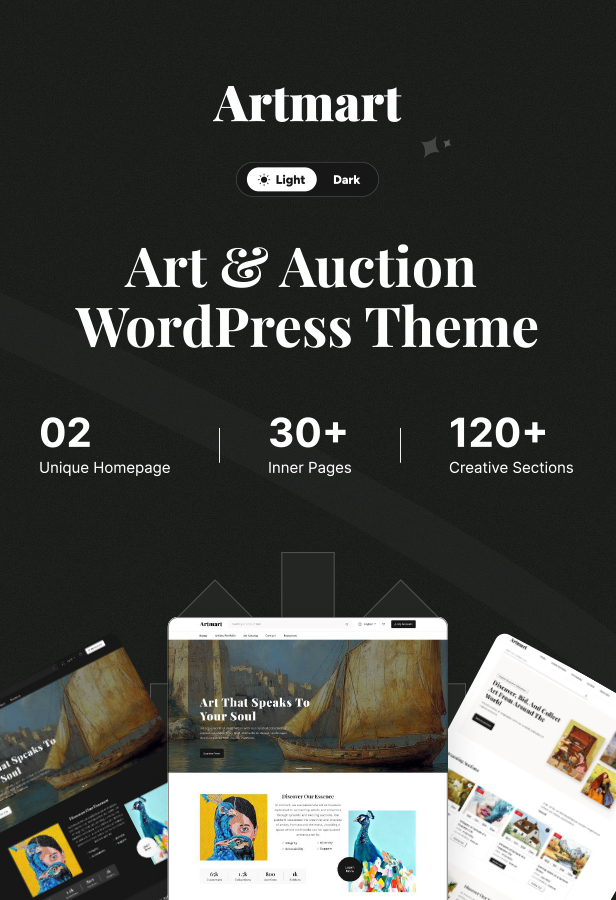 Artmart - Gallery & Auction WordPress Theme