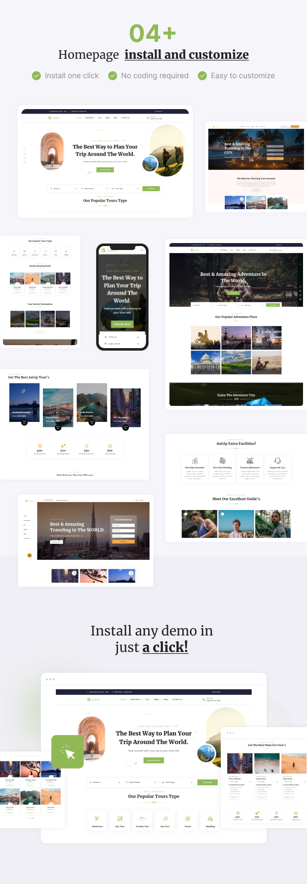 Astrip – Tour Booking and Travel Agency WordPress Theme