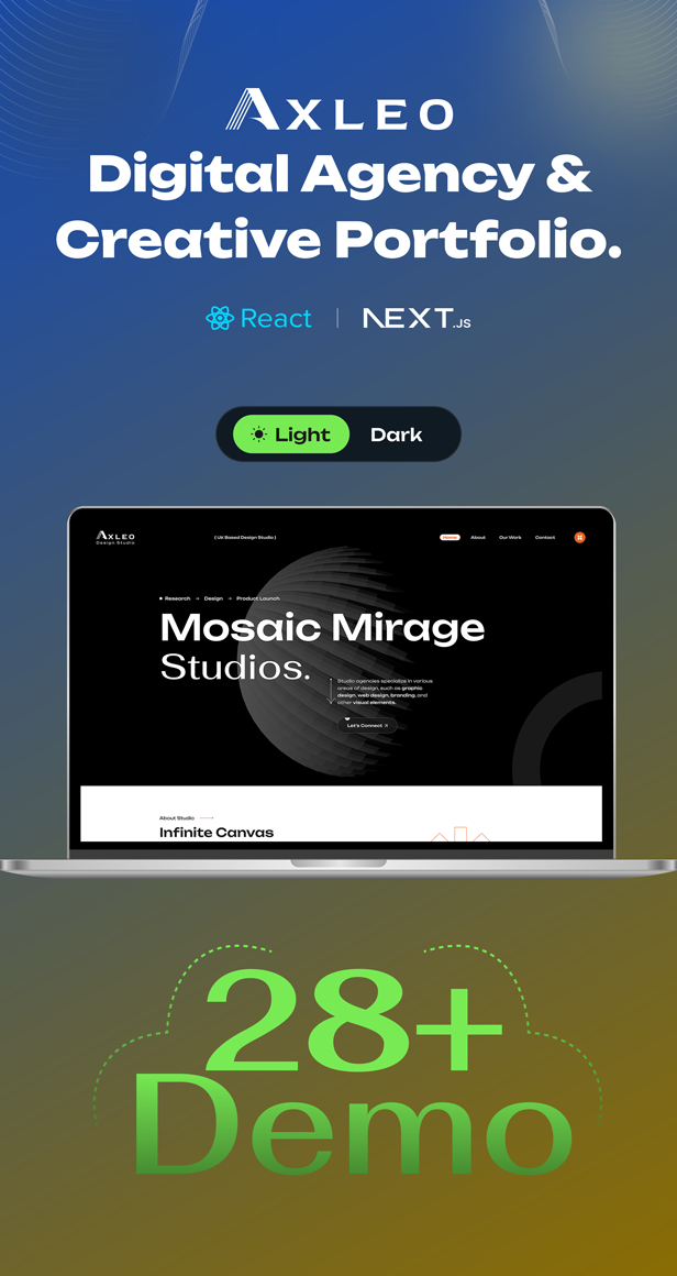 Axleo - Digital Agency Creative Portfolio NextJS Template