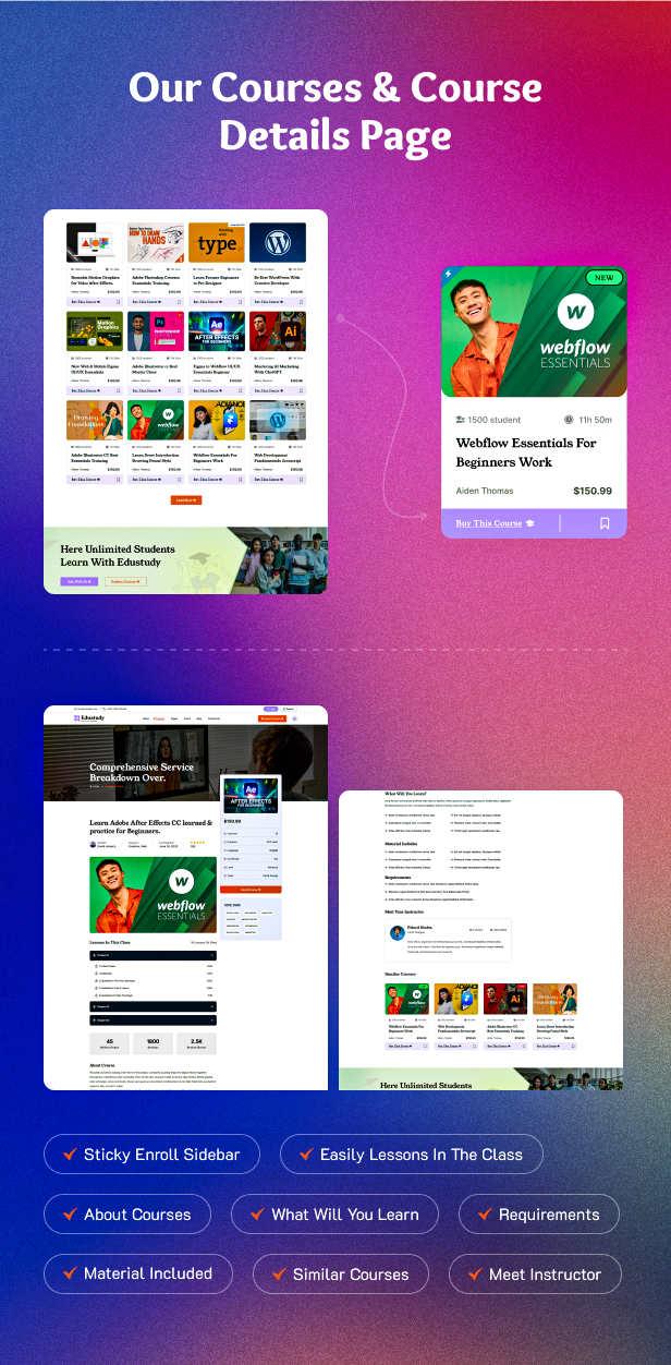 Edustudy – Education & Online Courses LMS HTML Template - 4