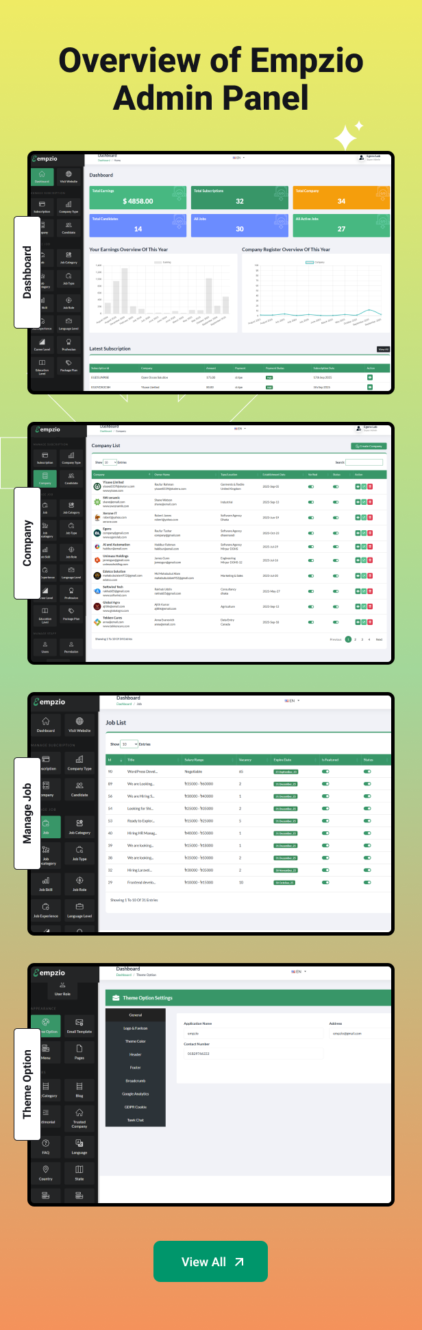 Empzio – Job Portal & Recruitment Management Application
