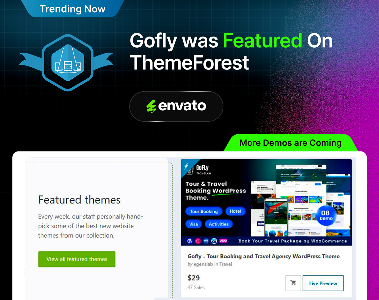 Gofly - Tour Booking and Travel Agency WordPress Theme - 1