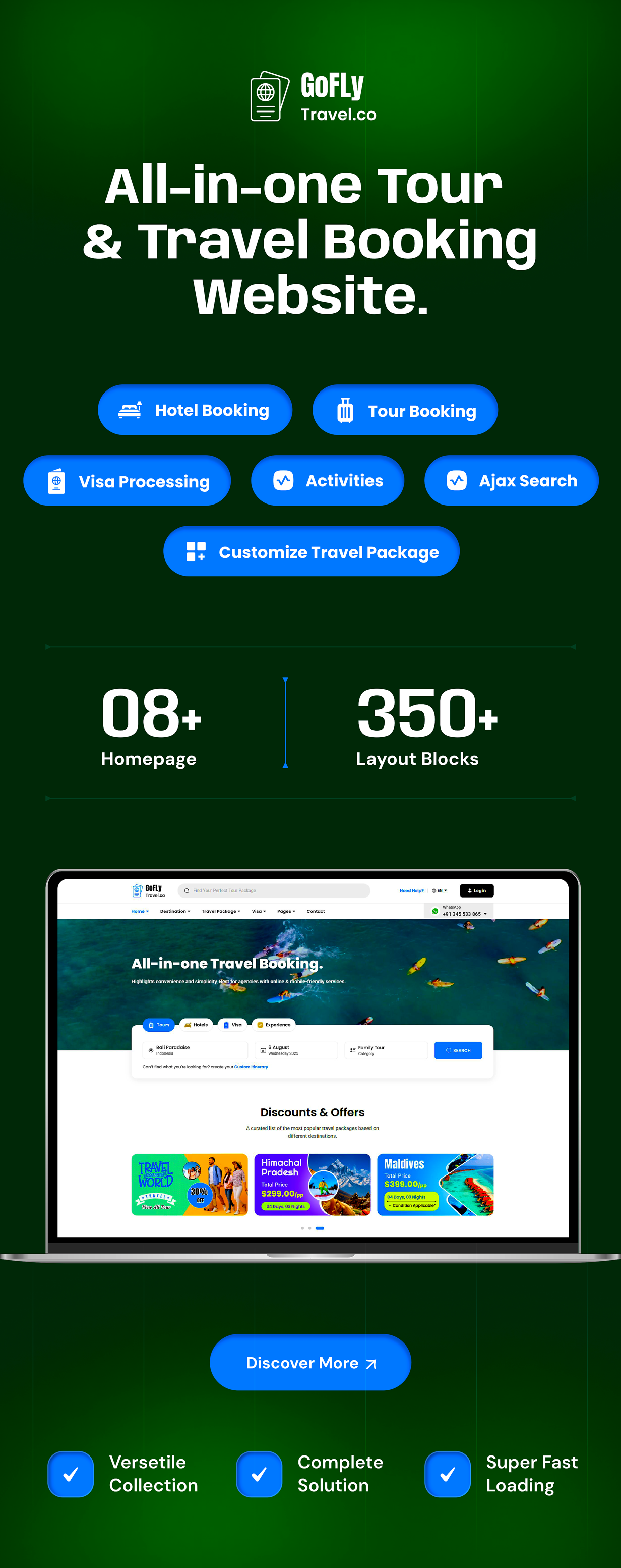 Gofly - Tour and Travel Agency React NextJS Template - 1