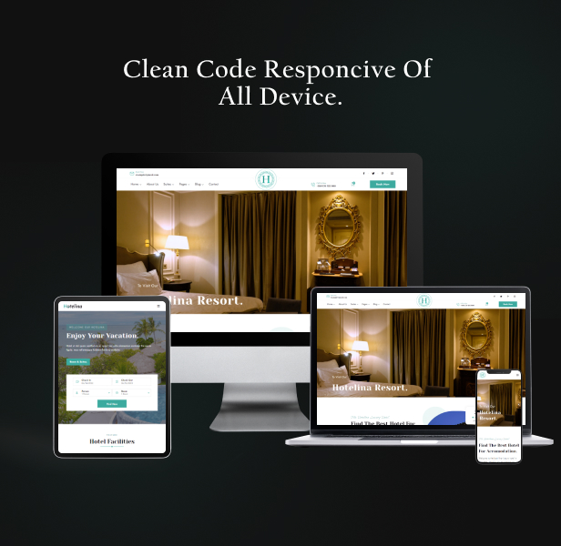Hotelina - Hotel Booking React Next.js Template