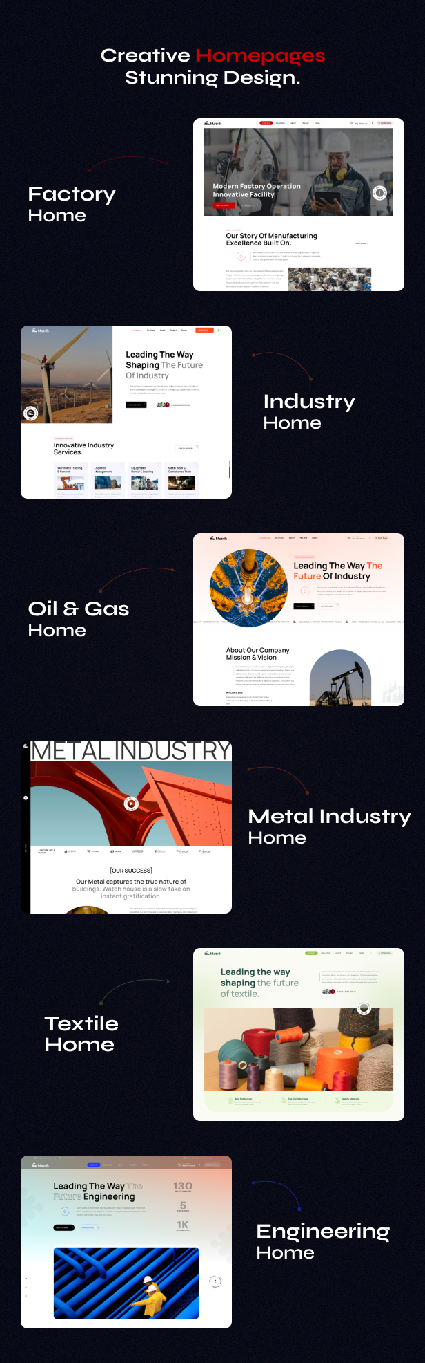 Matrik - Factory & Industry WordPress Theme - 4