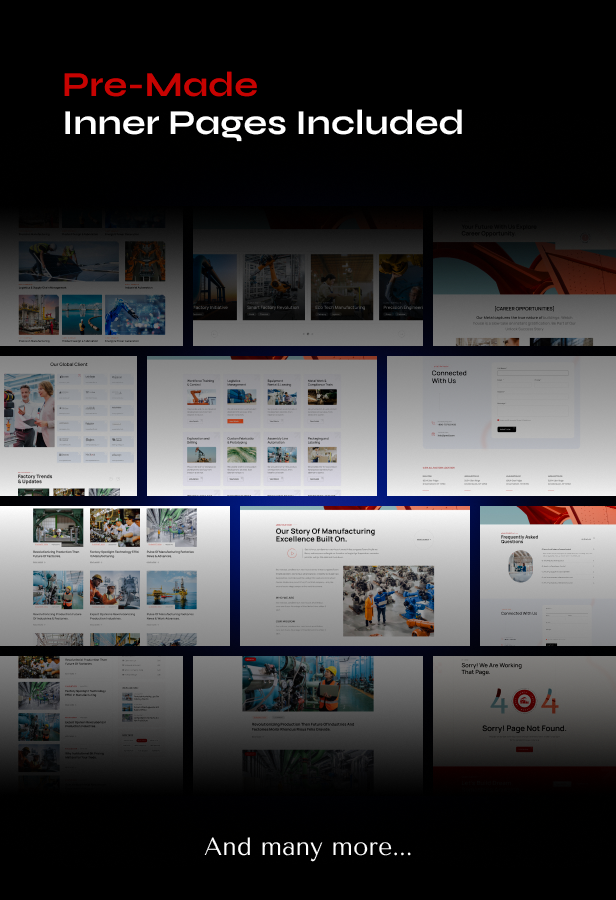 Matrik - Factory & Industry WordPress Theme - 6