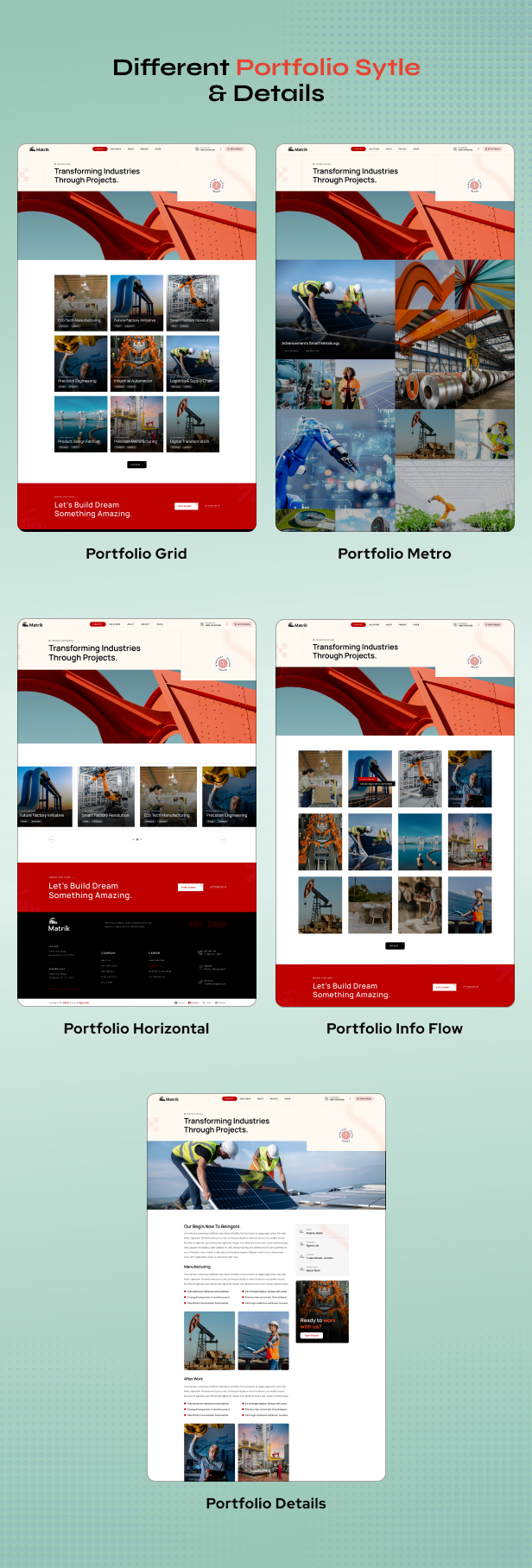 Matrik - Factory & Industry WordPress Theme - 7