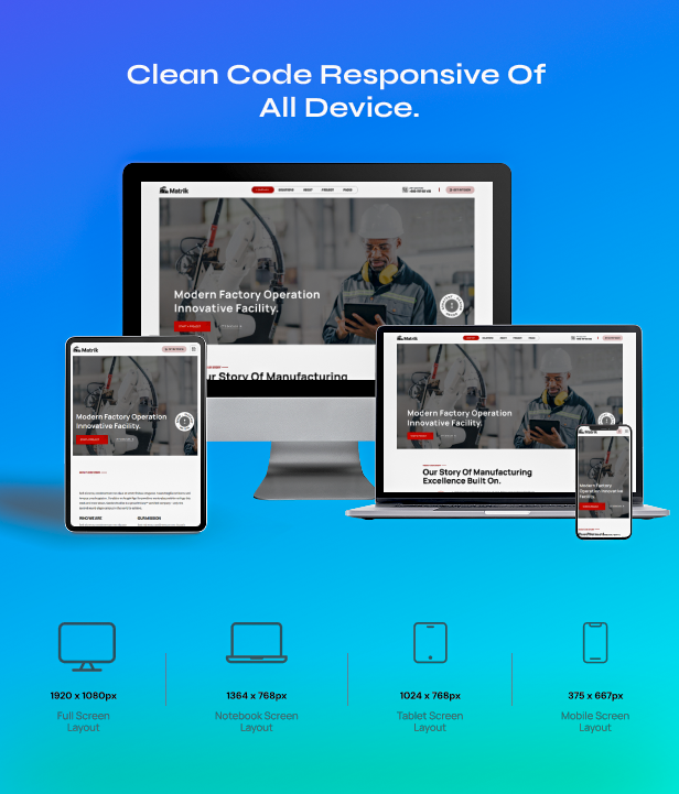 Matrik - Factory & Industry WordPress Theme - 13