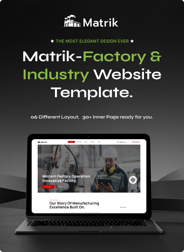 Matrik - Factory & Industry HTML Template - 2