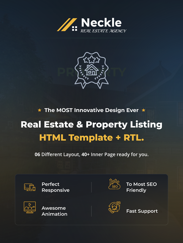 Neckle - Real Estate & Property HTML Template + RTL