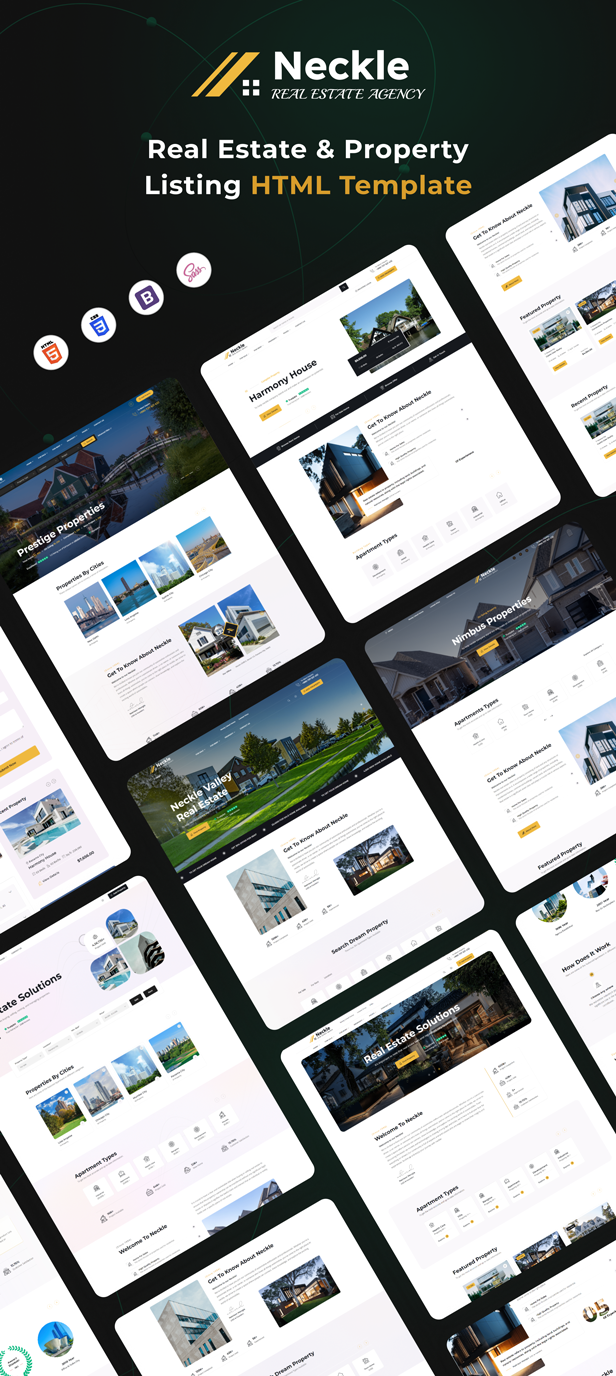 Neckle - Real Estate & Property HTML Template + RTL
