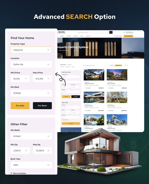 Neckle - Real Estate Next JS Template + RTL