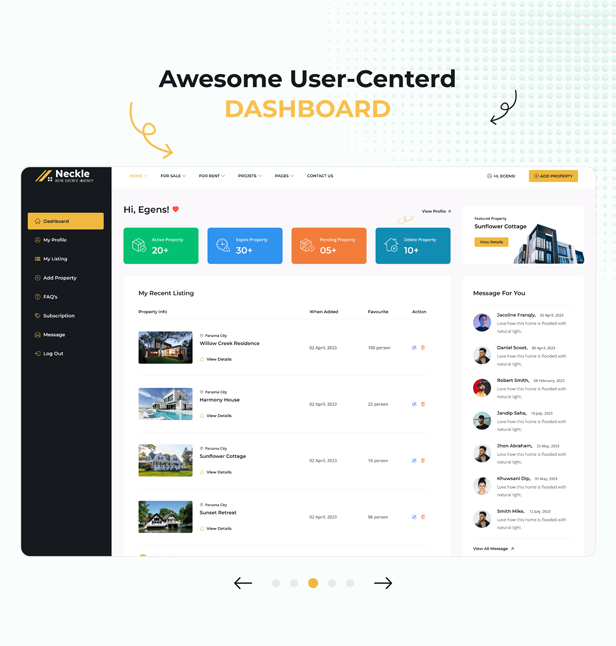 Neckle - Real Estate Next JS Template + RTL