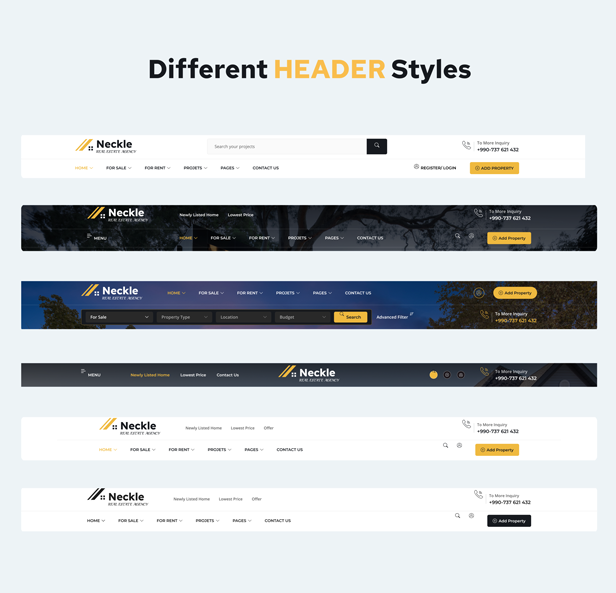 Neckle - Real Estate Next JS Template + RTL