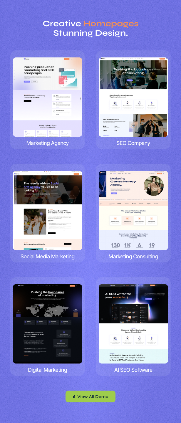 Nexaq - Digital Marketing Agency WordPress Theme