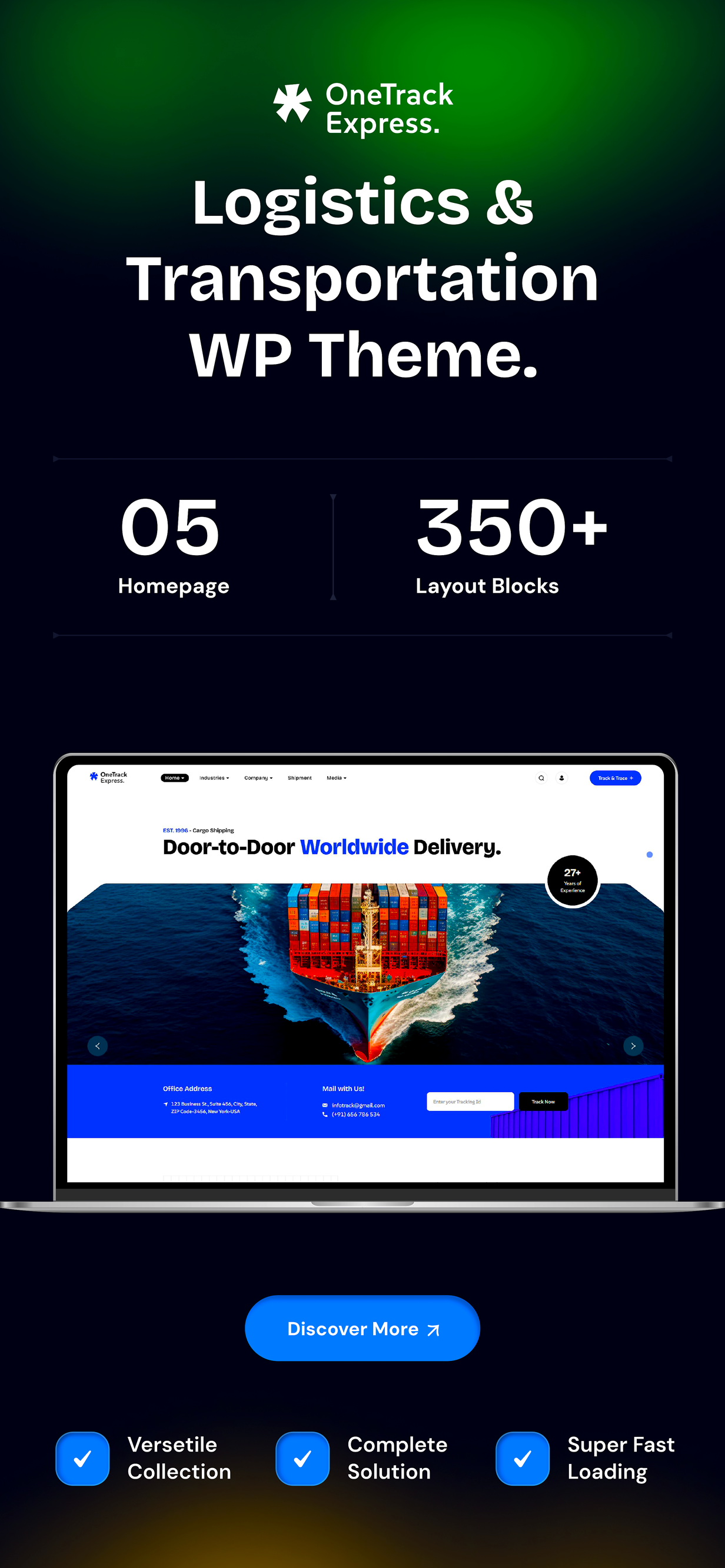 Onetrack – Logistics & Transportation WordPress Theme - 2