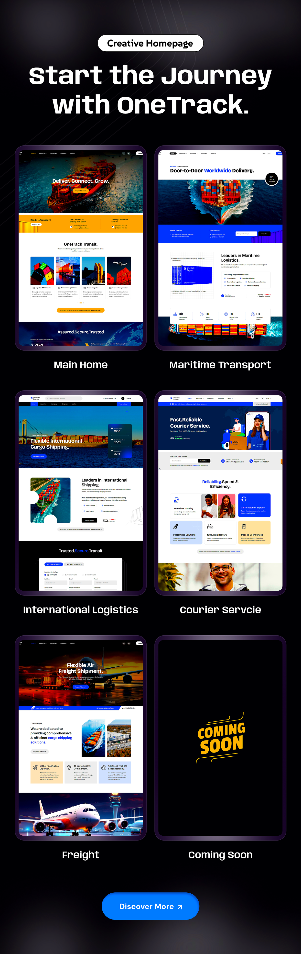 Onetrack – Logistics & Transportation WordPress Theme - 3