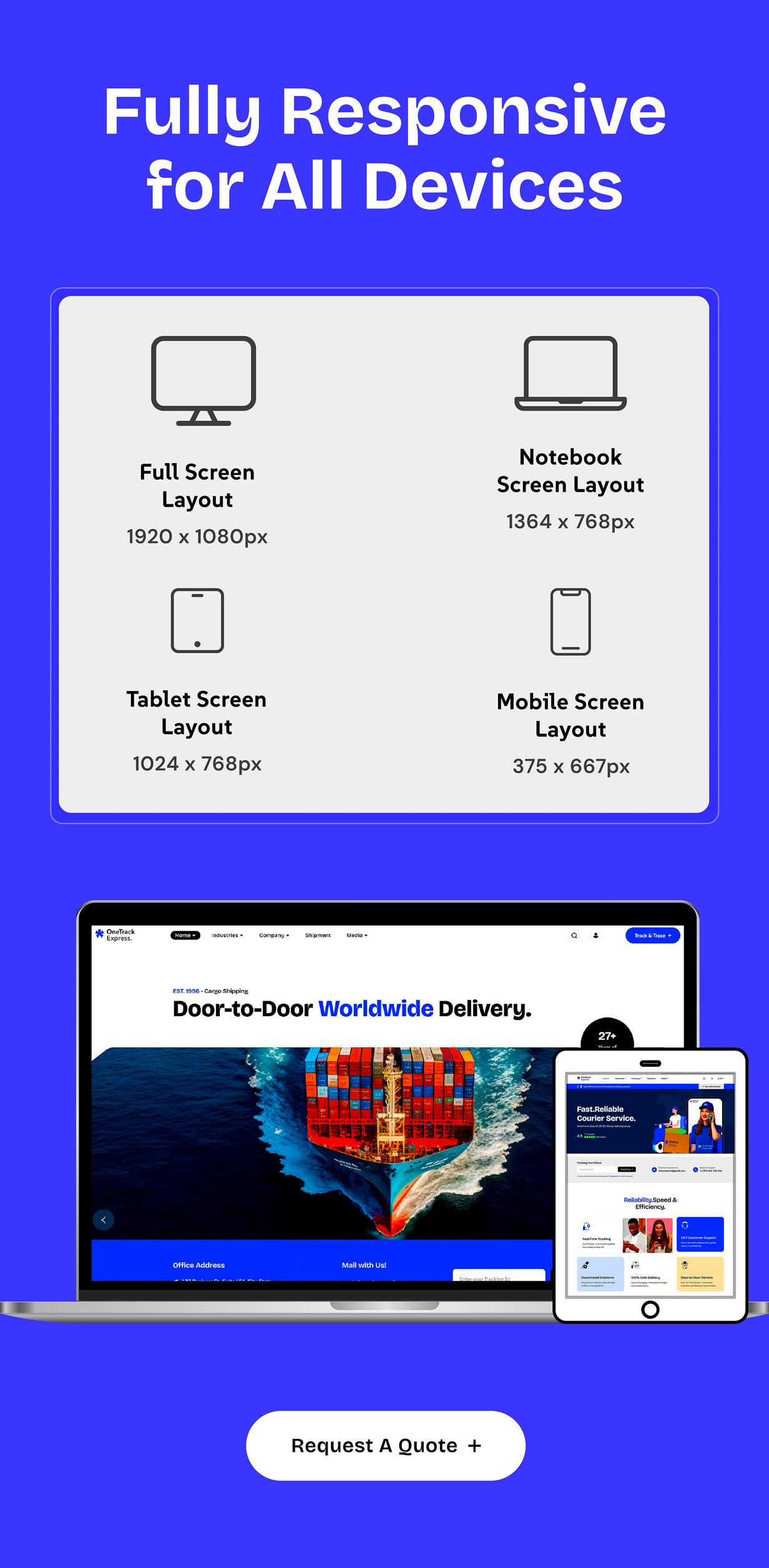 Onetrack – Logistics & Transportation WordPress Theme - 10