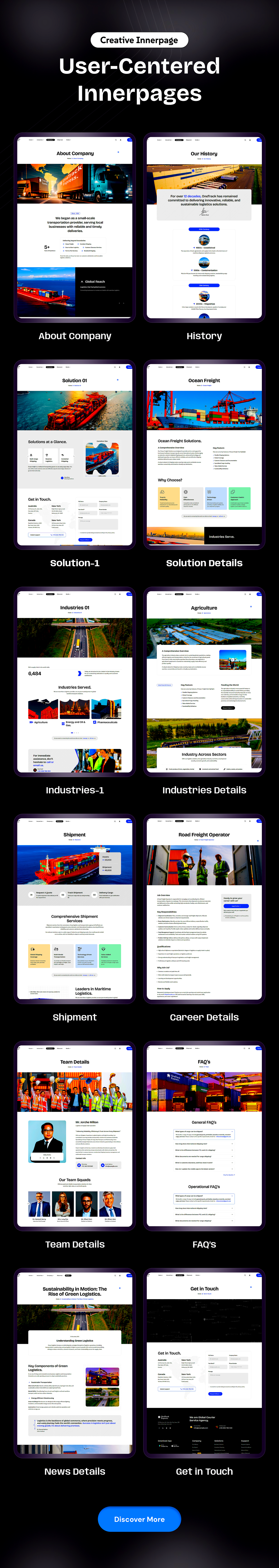 OneTrack - Logistics & Transportation HTML Template - 5