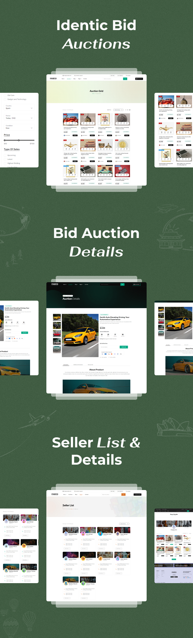 Probid - Multi Vendor Auctions HTML Template