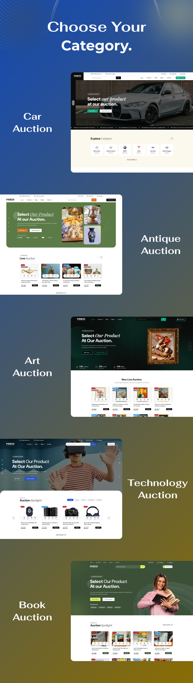 Probid - Multi Vendor Auctions HTML Template