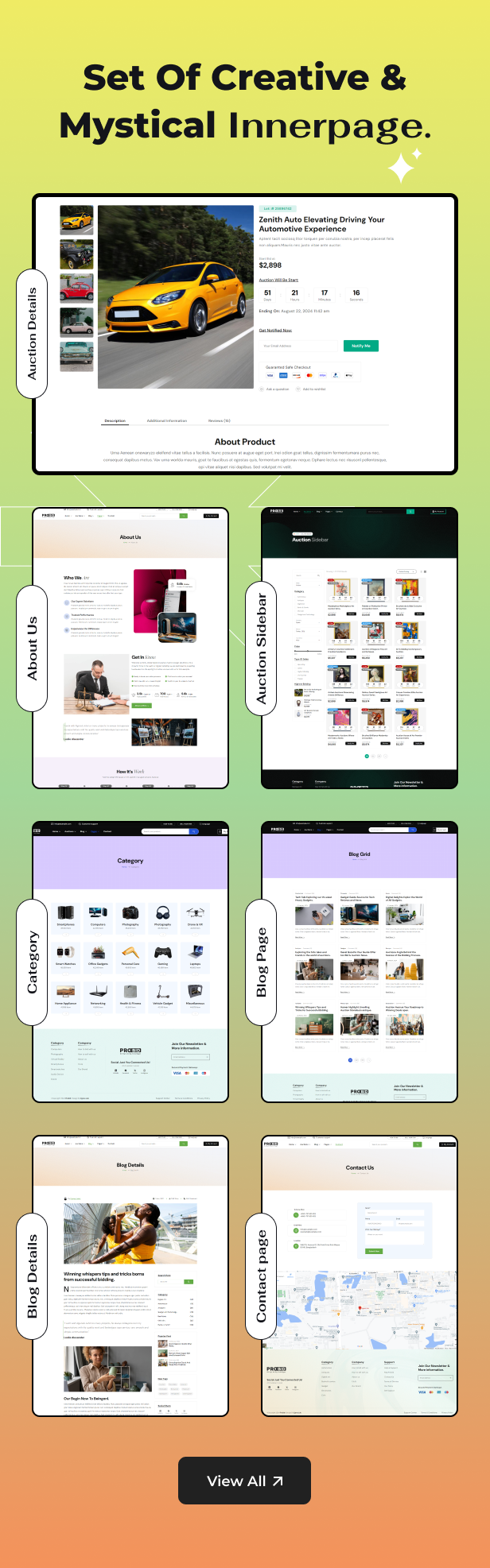 Probid - Multi Vendor Auctions HTML Template