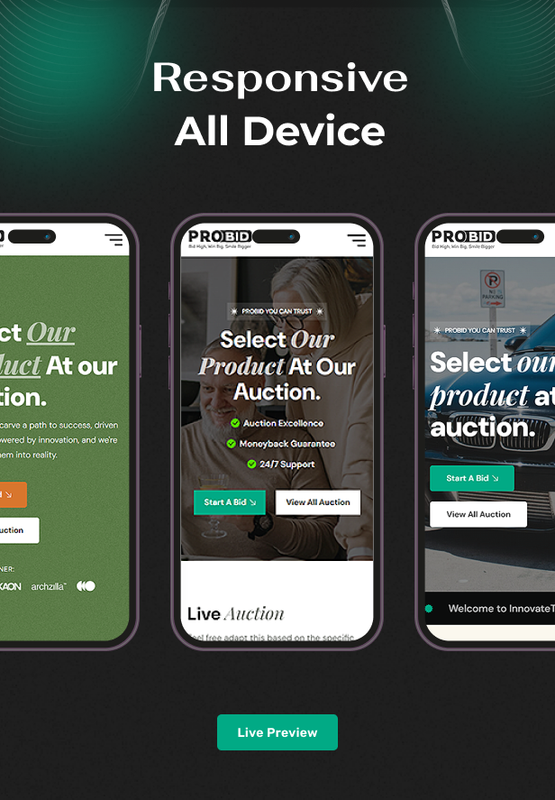 Probid - Multi Vendor Auctions HTML Template