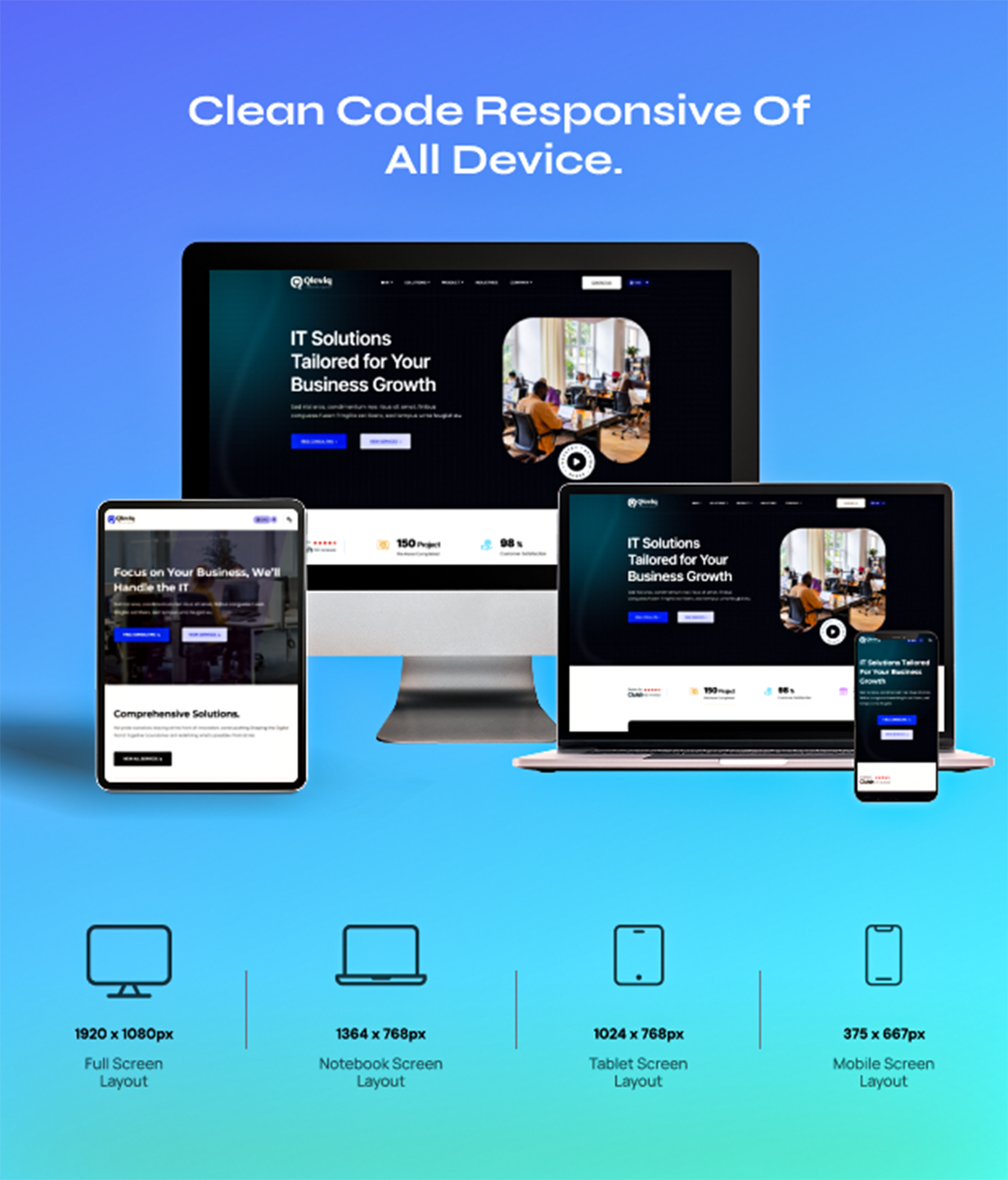 Qleviq - SaaS, Software and Startup HTML Template - 8