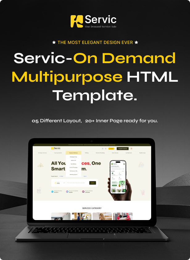 Servic - On Demand Service Marketplace HTML Template - 2