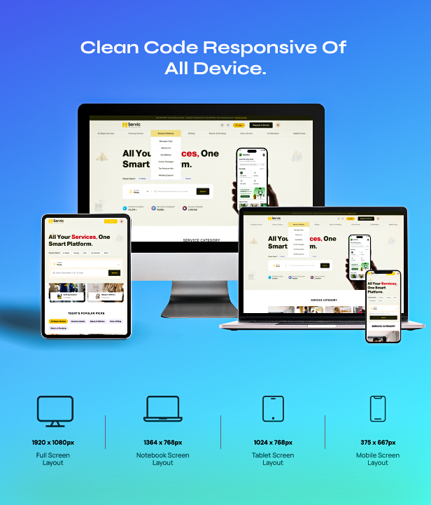 Servic - On Demand Service Marketplace HTML Template - 9