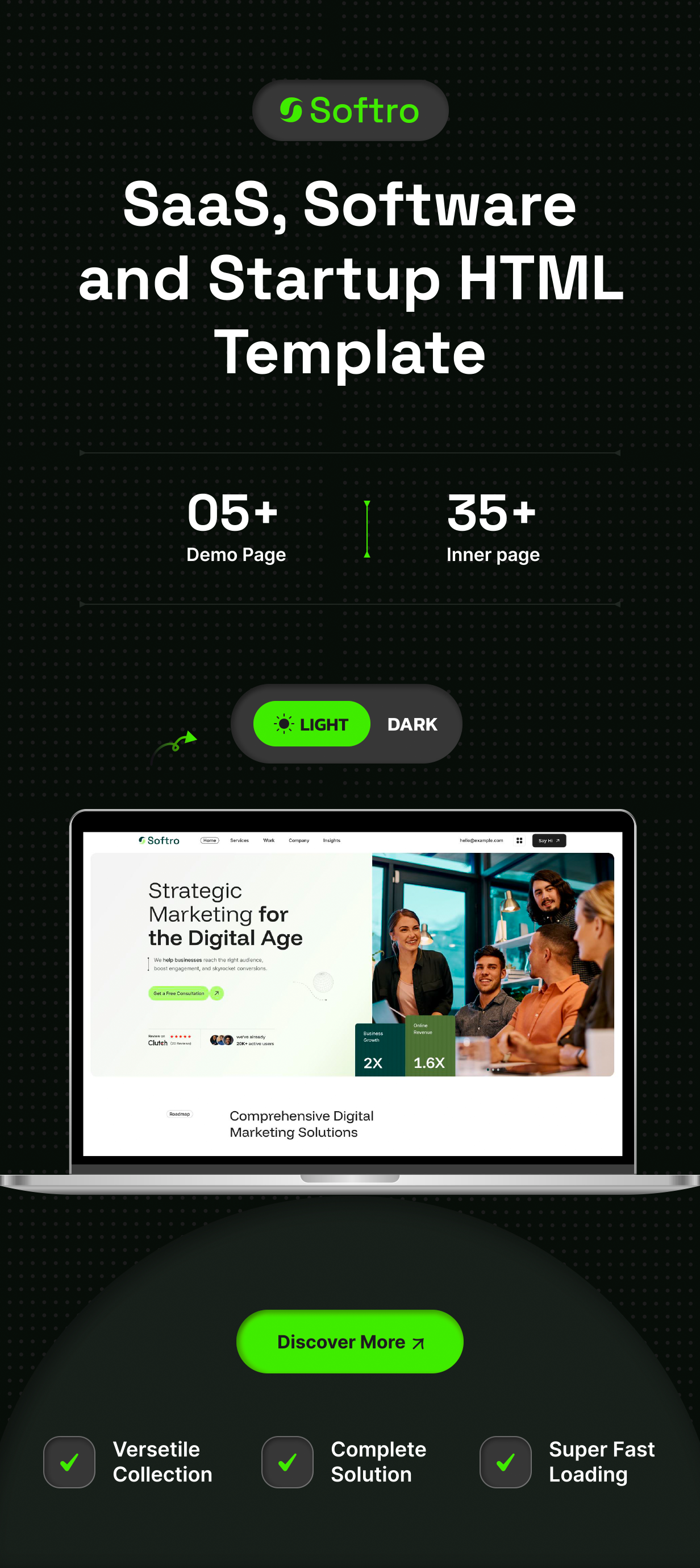 Softro - SaaS, Software and Startup HTML Template - 1