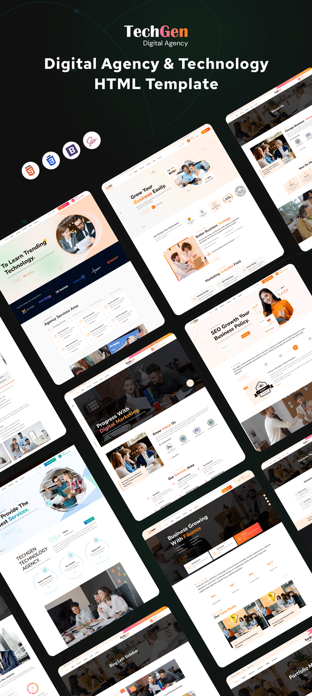 TechGen - Digital Agency & Technology HTML Template