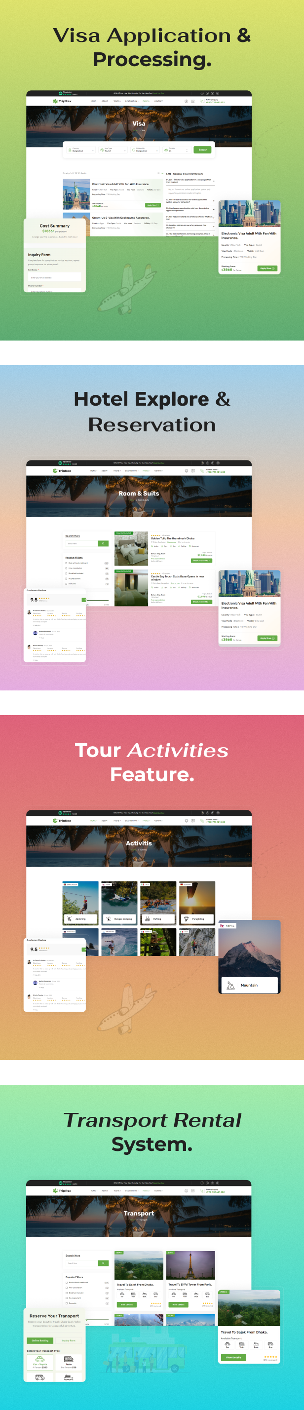 TripRex - Travel Agency and Tour Booking WordPress Theme