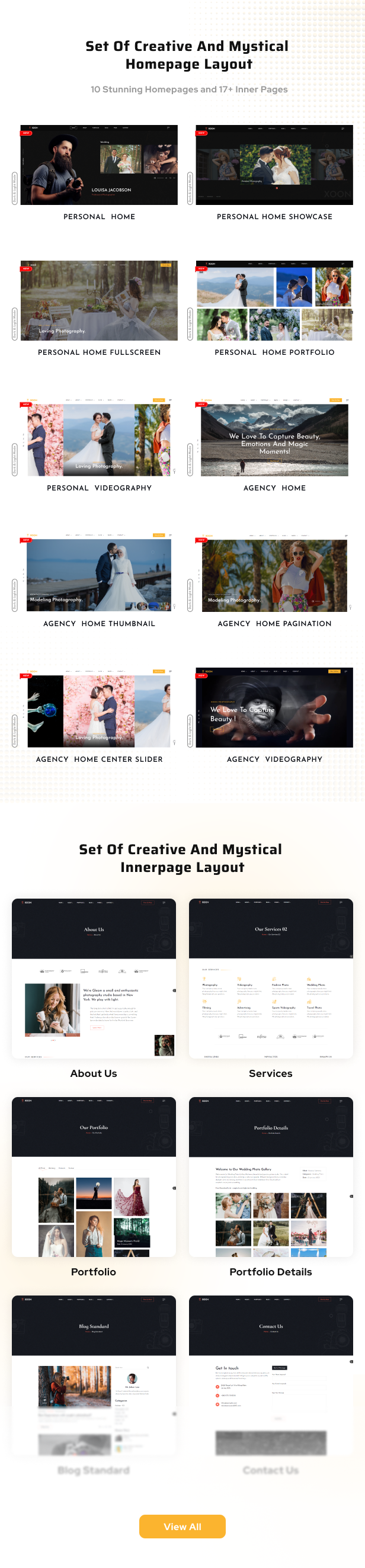 Xoon - Photography Portfolio Template