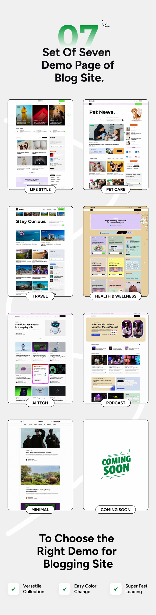 Zorik - Modern & Lightweight Blog WordPress Theme